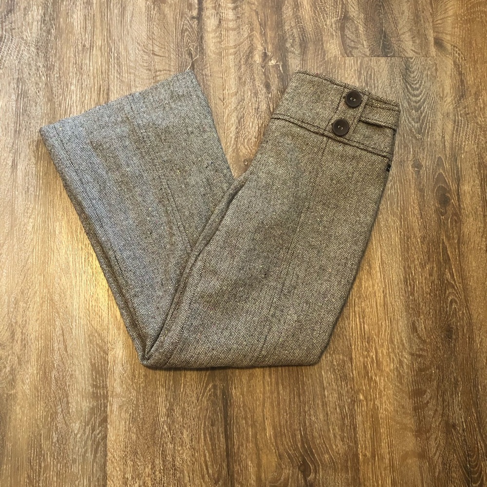 Sanctuary Brown Herringbone Trousers